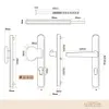 Premium Drückergarnitur Jupiter DHS 92mm - Oval - Griff-Knauf Produktbild-Vorschau