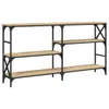 vidaXL Stolik konsola dąb sonoma 150x29x76,5 cm materiał Podgląd zdjęcia produktu 1