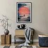 Gerahmtes Poster - Schwarzer Rahmen - Westen Sonne Produktbild-Vorschau 7