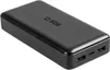 A black power bank is shown from a diagonal angle against a white background. Náhľad obrázku produktu
