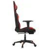vidaXL Gaming-Stuhl mit Fußstütze Schwarz und Rot Produktbild-Vorschau 13