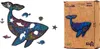 Puzzle écologique en bois 125 Baleine puissante A3 Voir les images du produit 4