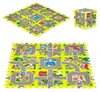 Penová podložka do mesta pre deti, 9 prvkov, 90,5 x 90,5 cm Náhľad obrázku produktu 1