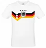 Deutschland T-Shirt Herren Damen Fußball Fan Shirt Weiß mit Produktbild-Vorschau 1