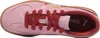 A top-down view of a pink Puma sneaker with red laces. Produktbild-Vorschau