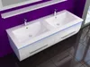 Doppelwaschtisch Badmöbel set Weiss Doppelwaschbecken 240 Produktbild-Vorschau 4