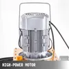Close-up of a high-power motor on a yellow base, with cables attached. Anteprima dell’immagine prodotto
