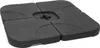 A black umbrella base made of four interlocking square pieces. Produktbild-Vorschau