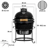 BBQ-Toro Kamado Grill Holzkohlegrill Ø 32 cm "HAIIRO" mit Produktbild-Vorschau 7