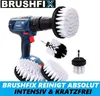 BRUSHFIX Bürstenaufsatz Akkuschrauber Bohrmaschine Leder Produktbild-Vorschau 2