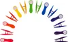 trendfinding 70 Wäscheklammern Regenbogen Design mit Produktbild-Vorschau 2