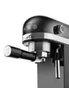 A close-up shot of a black espresso machine. Produktbild-Vorschau
