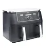 A black Ninja Foodi MAX DualZone air fryer with a silver top and control panel, shown against a white background. Produktbild-Vorschau