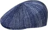 Kangol leichte luftige melierte Flatcap Ventair 507 in blau