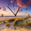 Wallario Design Wanduhr Abendspaziergang am Strand - Produktbild-Vorschau 1