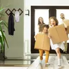 Relaxdays Wandgarderobe Holz, ausziehbare Garderobenleiste, Produktbild-Vorschau 5