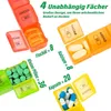 Tablettenbox voor 7 dagen, met grote compartimenten, zwart. Productafbeelding-voorbeeld 2
