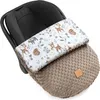 Magical Woodland & Mocha Minky Fußsack für Autositz und Produktbild-Vorschau 1