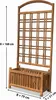Blumenkübel mit Rankgitter braun Produktbild-Vorschau 2
