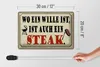 Blechschild Spruch 30x20cm wo ein Wille ist Steak Grill Produktbild-Vorschau 6