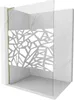 Mexen Kioto L Duschwand Walk-in 110 x 200 cm, weißes Produktbild-Vorschau 1