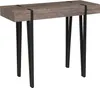 BELIANI Konsolentisch Braun Schwarz 40 x 100 cm MDF Produktbild-Vorschau 1
