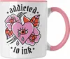 Trendation - Tätowiererin Geschenk Tasse Addicted To Ink Produktbild-Vorschau 1