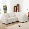 A sectional sofa in a living room setting, with a window and bookshelf in the background. Produktbild-Vorschau