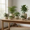 Glimmer Blumentopf / Pflanztopf Madeira - creme - Produktbild-Vorschau 4