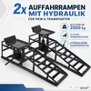 2x Bituxx Auto PKW Auffahrrampen 2T mit Wagenheber Produktbild-Vorschau 2