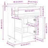 vidaXL Waschtisch Weiß 60 x 35 x 80 cm Holzwerkstoff Produktbild-Vorschau 8