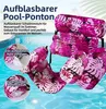 Aufblasbarer Pool Schwimmsessel Pink Wasser Hängematte Produktbild-Vorschau 3