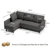 BEALIFE Ecksofa mit Schlaffunktion 200x130x65 cm | 4-Sitzer Produktbild-Vorschau 6