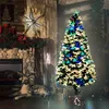 LZQ Arbre de Noël en PVC Artificiel 210 cm avec LED fibre Voir les images du produit 9