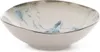 A close-up studio shot of a ceramic bowl with a marbled blue and gray design. Produktbild-Vorschau