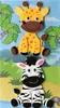 GLOREX Moosgummisticker 3D Zebra Giraffe 11,5x12,5cm, Produktbild-Vorschau 1