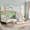 A children's bedroom with a bunk bed and a pull-out bed. Anteprima dell’immagine prodotto