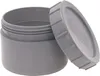 A gray plastic end cap with a screw-on lid, shown with the lid slightly ajar. Podgląd zdjęcia produktu
