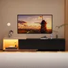 UnboxG TV-Lowboard 240 cm Schwarz mit LED-Beleuchtung, 3 Produktbild-Vorschau 1