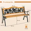 3-Personen-Gartenbank, Retro-Parkbank mit Lattensitz und Produktbild-Vorschau 8