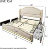 Flieks Polsterbett 160x200cm mit USB & Type-C, Stauraumbett Produktbild-Vorschau 7