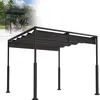 LZQ Pergola autoportante avec toit coulissant, 3×3 m, acier Voir les images du produit 1