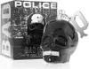A black skull-shaped perfume bottle and its packaging are displayed on a white background. Náhľad obrázku produktu