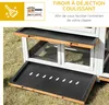 PawHut Clapier bois pour lapins petit enclos animaux villa Voir les images du produit 7