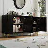 Merax Anrichte Sideboard Wohnzimmer, Kommode mit 4 Textur Produktbild-Vorschau 4