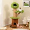 A cat tree with two cats in a living room setting. Náhled obrázku produktu