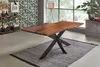 Esstisch Baumkante Akazie nussbaumfarben 240 x 100 cm Produktbild-Vorschau 3