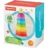 The image shows the packaging of a Fisher Price toy, featuring a rainbow-colored stacking toy. Produktbild-Vorschau