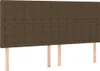vidaXL Boxspringbett mit Matratze Dunkelbraun 160x200 cm Produktbild-Vorschau 5