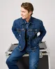 Wrangler Giacca di jeans classica blu M uomo blu M Anteprima dell’immagine prodotto 5